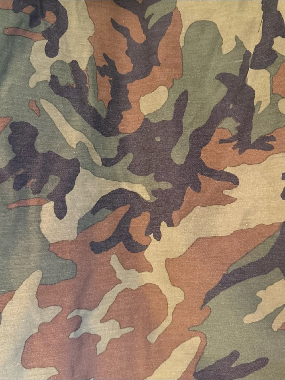 J. Crew Men's Camo Puffer Parka with Faux Fur Trim